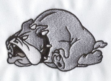 Embroidery Digitizing Bulldog Design
